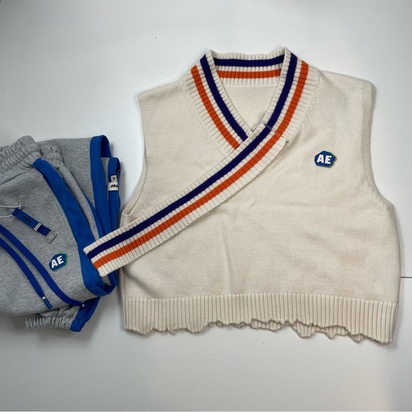 ADER Error Grunge Streetwear Sweatpants and Sweater Vest Women sz S (A1) Rare - Picture 7 of 13